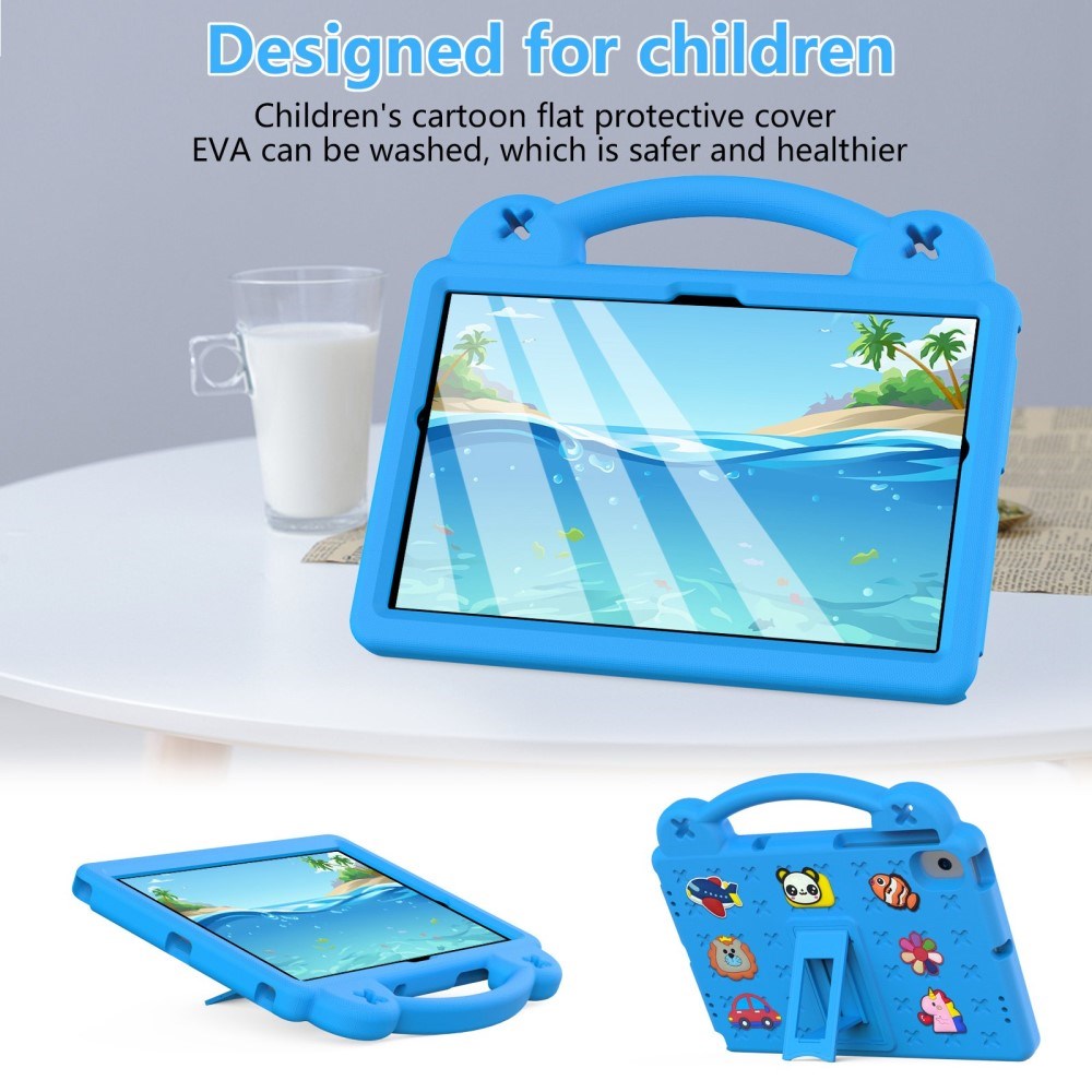 Lenovo Tab M10 (3. Gen) 10.1" (TB-328F/TB-328X) Børne Cover m. Kickstand & Håndholder - Blå