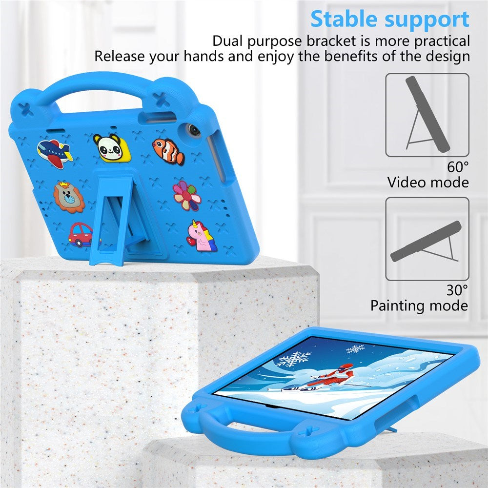 Lenovo Tab M10 (3. Gen) 10.1" (TB-328F/TB-328X) Børne Cover m. Kickstand & Håndholder - Blå