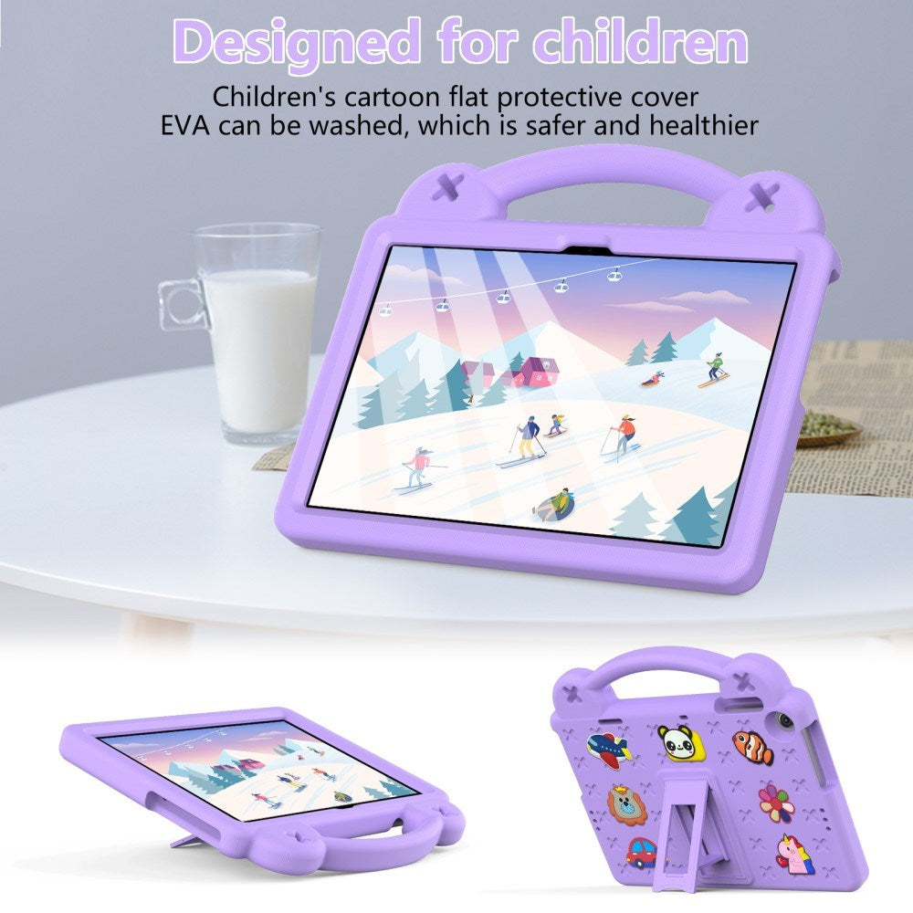 Lenovo Tab M10 (3. Gen) 10.1" (TB-328F/TB-328X) Børne Cover m. Kickstand & Håndholder - Lilla