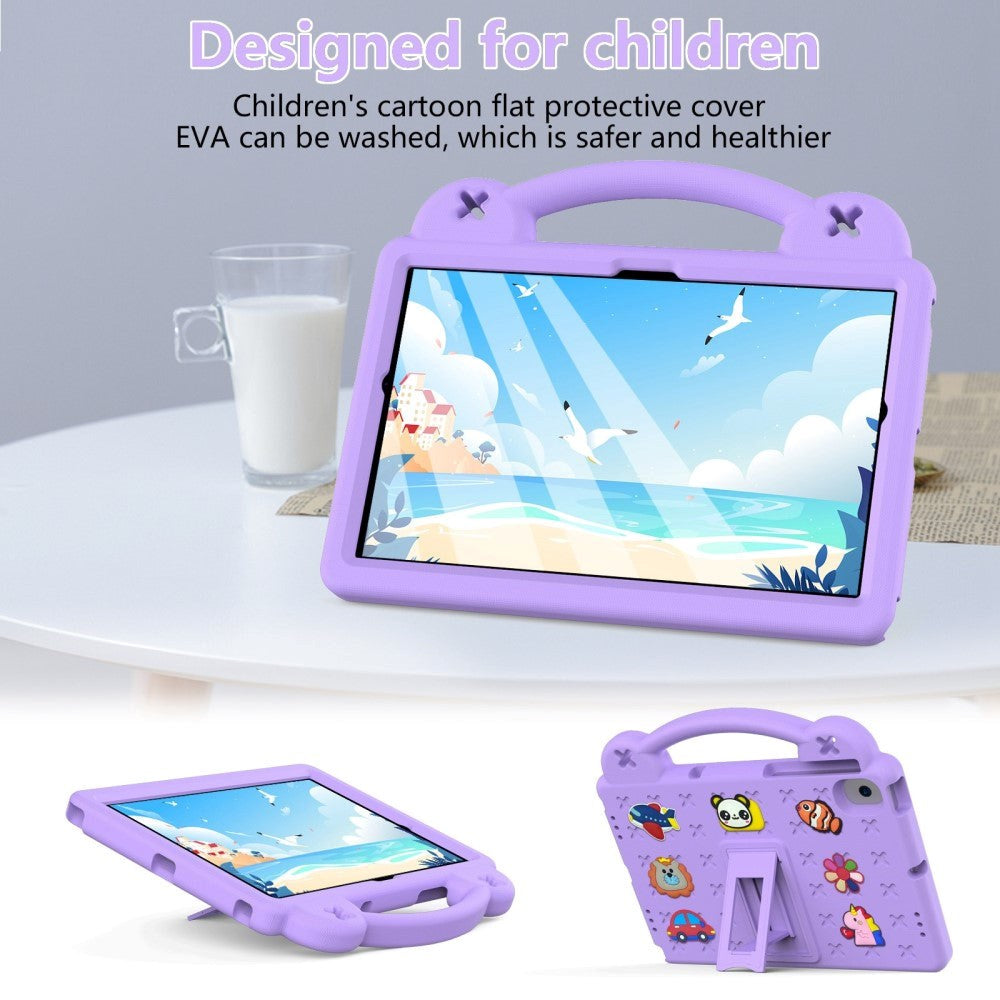 Lenovo Tab M10 (3. Gen) 10.1" (TB-328F/TB-328X) Børne Cover m. Kickstand & Håndholder - Lilla