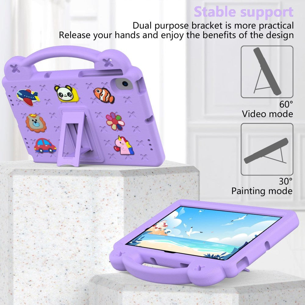 Lenovo Tab M10 (3. Gen) 10.1" (TB-328F/TB-328X) Børne Cover m. Kickstand & Håndholder - Lilla