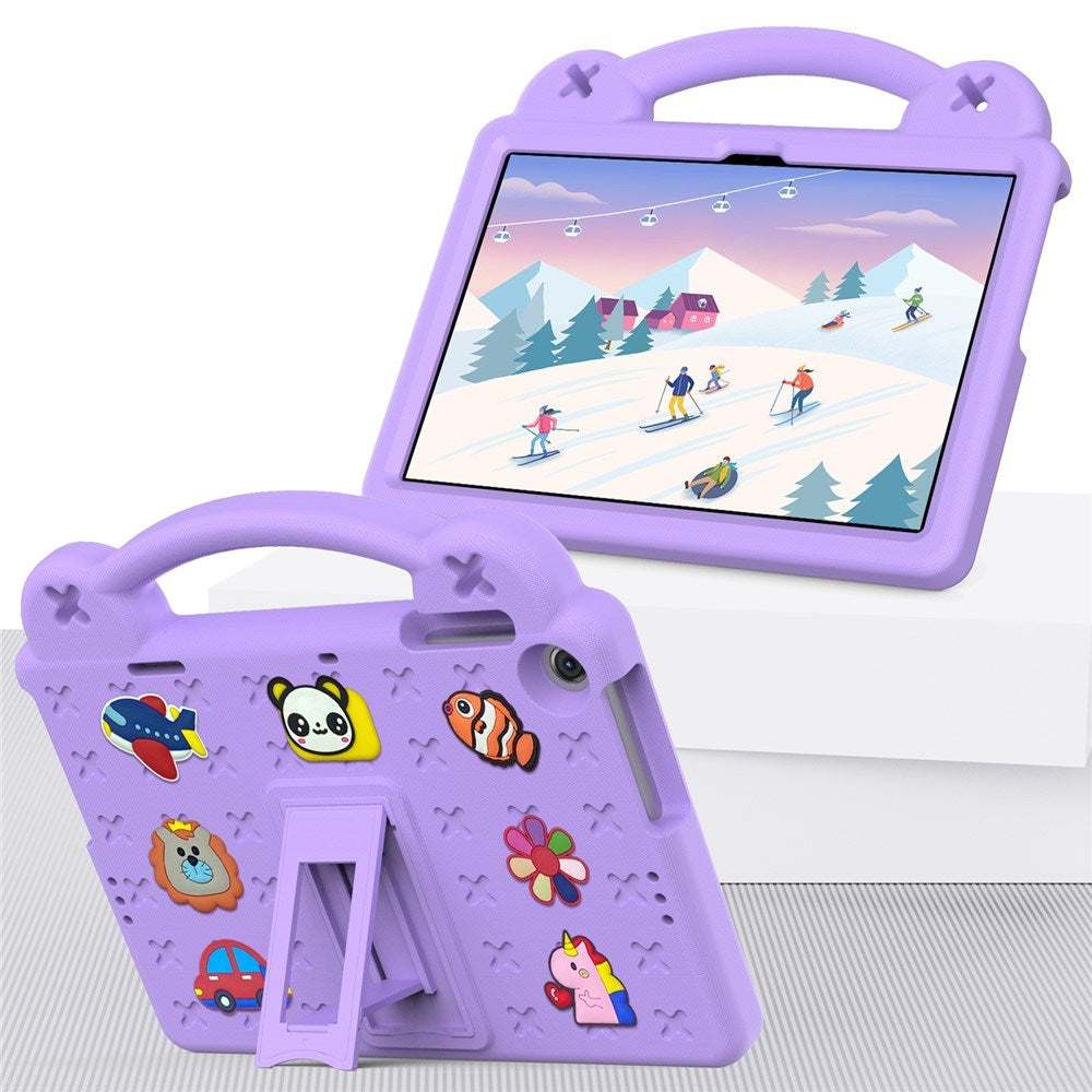 Lenovo Tab M10 (3. Gen) 10.1" (TB-328F/TB-328X) Børne Cover m. Kickstand & Håndholder - Lilla