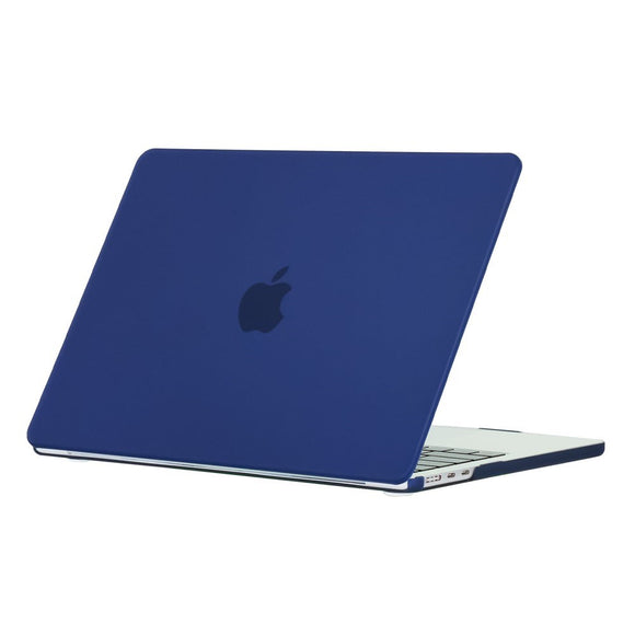 MacBook Air 13" M5/M4/M3/M2 (2026-2022) Mat Plastik Cover - Mørkeblå