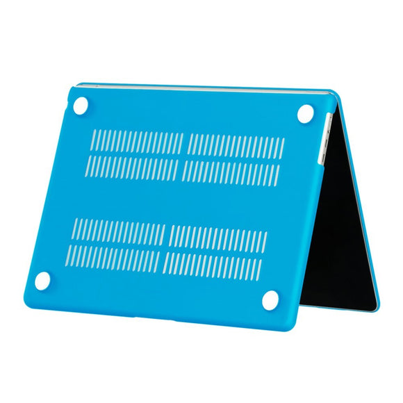 MacBook Air 13" M5/M4/M3/M2 (2026-2022) Mat Plastik Cover - Blå