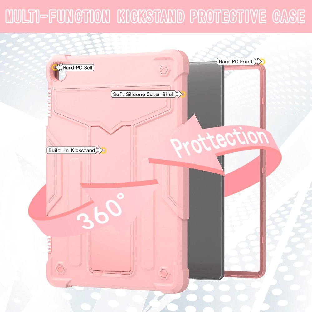 Lenovo Tab M10 (3. Gen) 10.1" (TB-328F/TB-328X) Håndværker Cover m. Kickstand - Lyserød