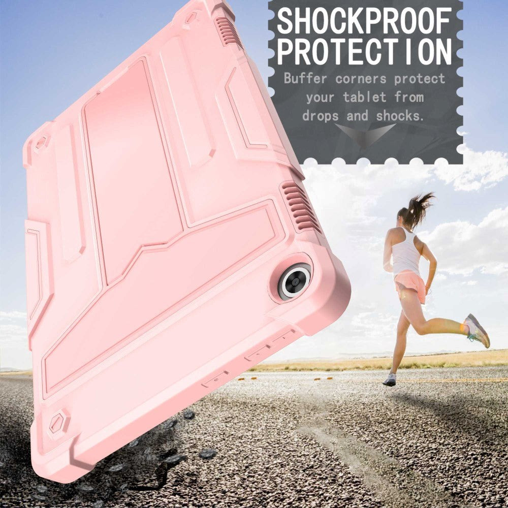 Lenovo Tab M10 (3. Gen) 10.1" (TB-328F/TB-328X) Håndværker Cover m. Kickstand - Lyserød
