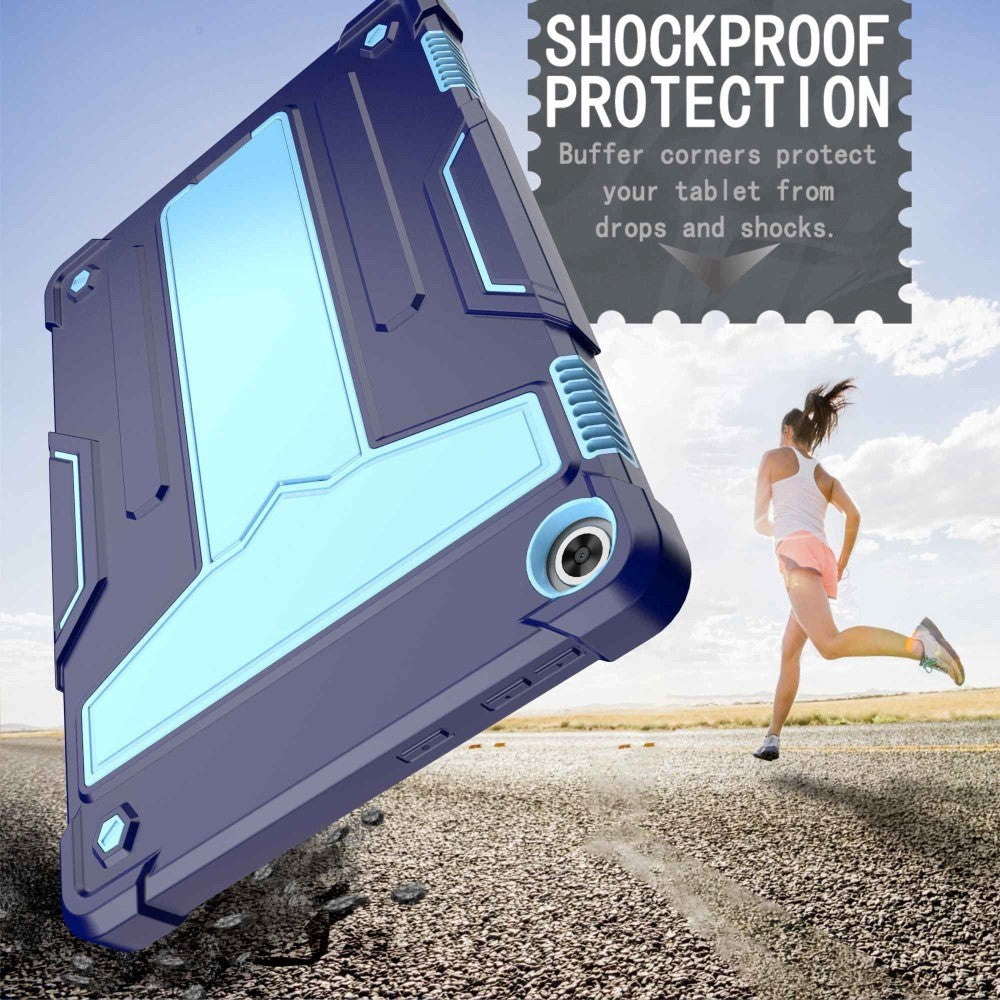 Lenovo Tab M10 (3. Gen) 10.1" (TB-328F/TB-328X) Håndværker Cover m. Kickstand - Blå / Lyseblå