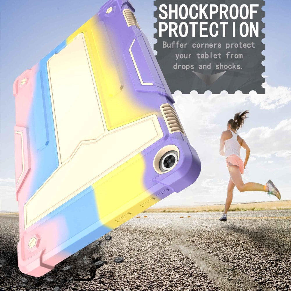 Lenovo Tab M10 (3. Gen) 10.1" (TB-328F/TB-328X) Håndværker Cover m. Kickstand - Regnbue