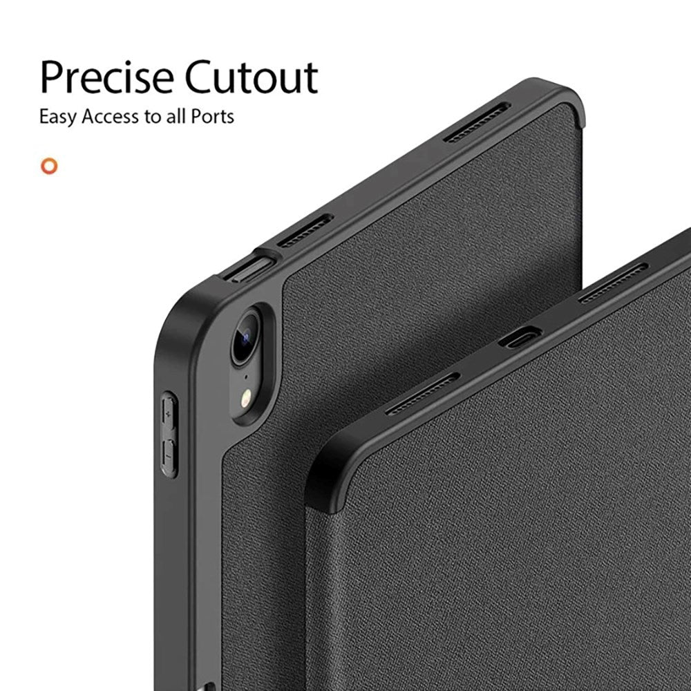 iPad 11" (2025) / iPad 10.9" (2024/2022) Cover - DUX DUCIS DOMO Series Tri-Fold Læder Cover - Sort