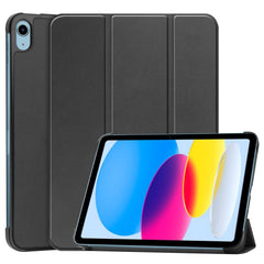 iPad 11" (2025) / iPad 10.9" (2024/2022) Tri-Fold Læder Cover - Sort