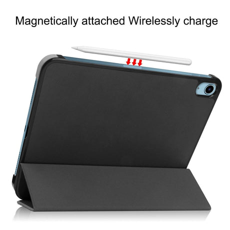 iPad 11" (2025) / iPad 10.9" (2024/2022) Tri-Fold Læder Cover - Sort