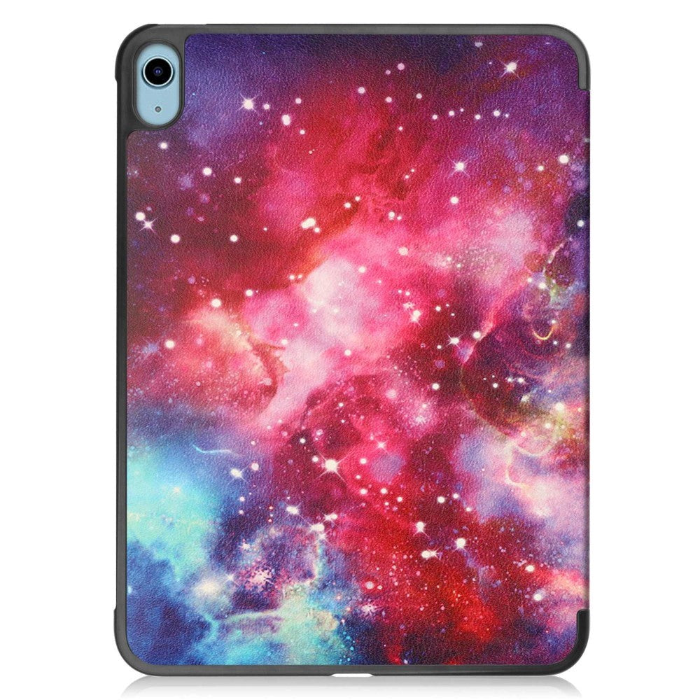 iPad 11" (2025) / iPad 10.9" (2024/2022) Læder Cover m. Tri-fold Stand - Galakse