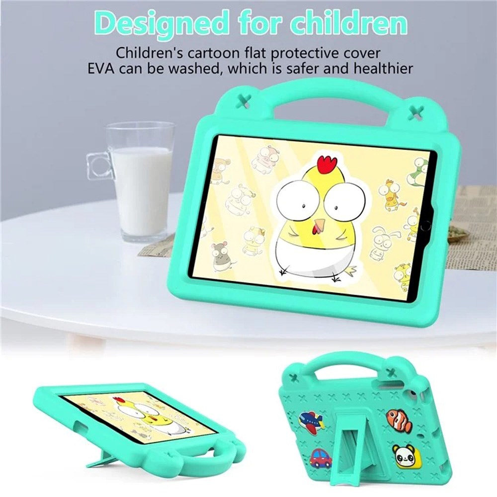 EIDERWOOD - iPad Mini (2019/2015/2014/2013/2012) Børne Cover m. Kickstand & Håndholder - Grøn