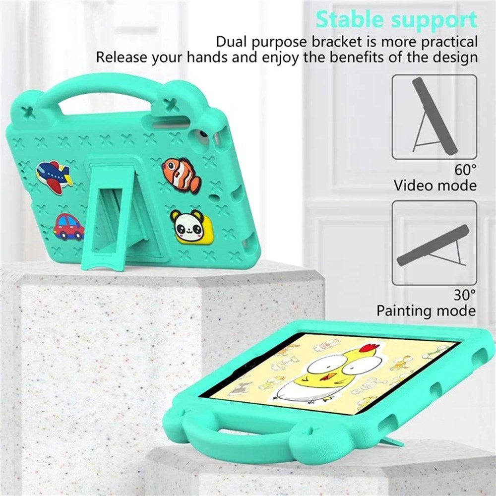 EIDERWOOD - iPad Mini (2019/2015/2014/2013/2012) Børne Cover m. Kickstand & Håndholder - Grøn