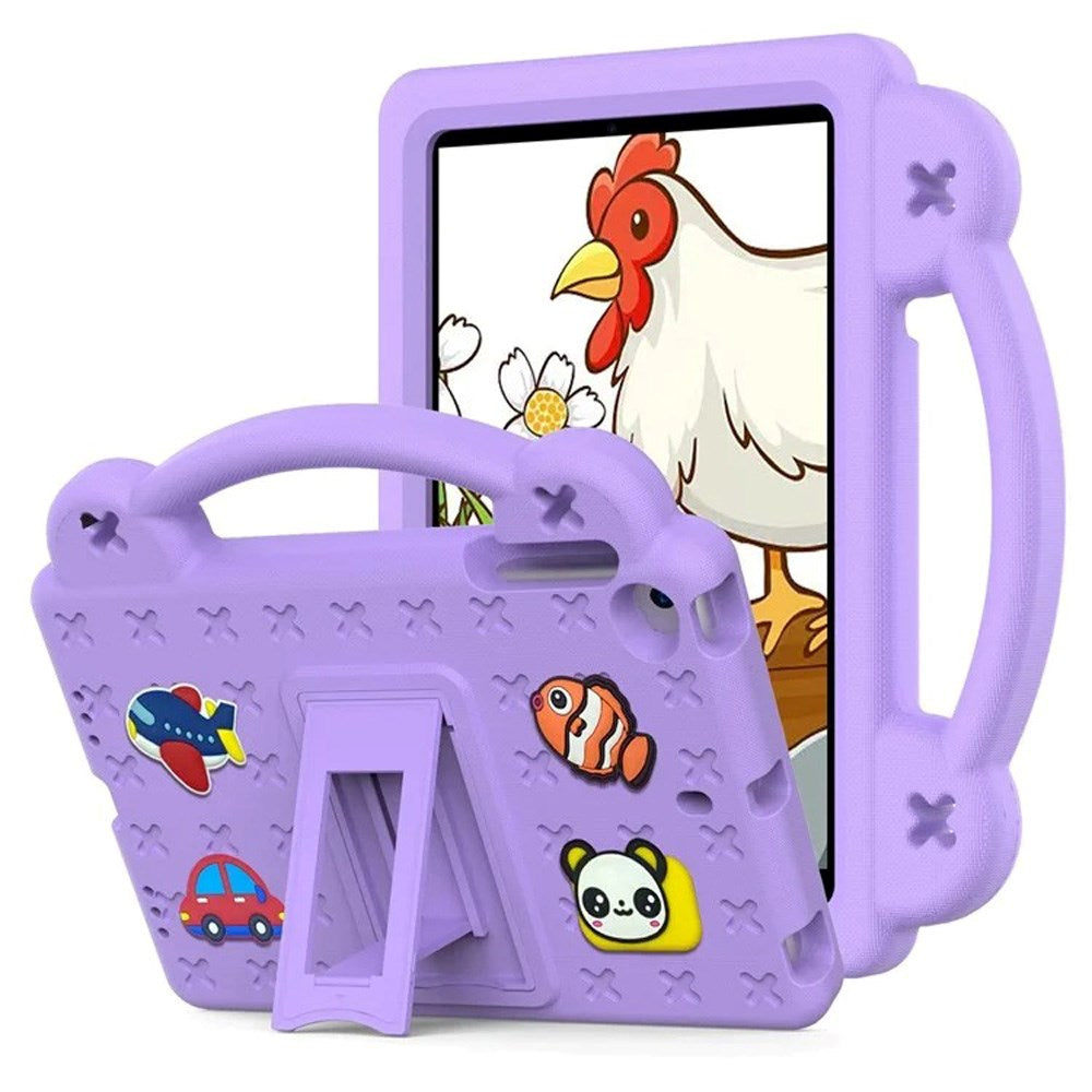 EIDERWOOD - iPad Mini (2019/2015/2014/2013/2012) Børne Cover m. Kickstand & Håndholder - Lilla