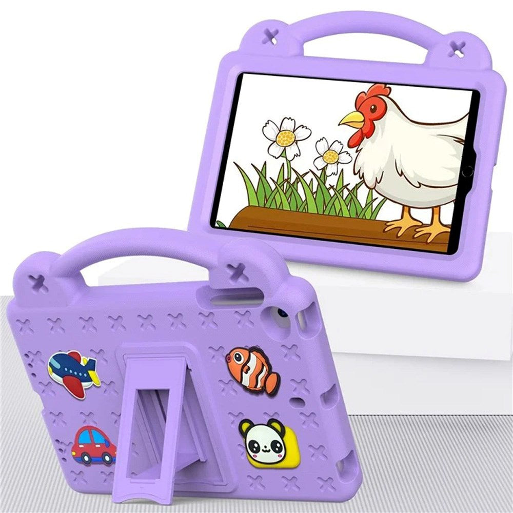 EIDERWOOD - iPad Mini (2019/2015/2014/2013/2012) Børne Cover m. Kickstand & Håndholder - Lilla