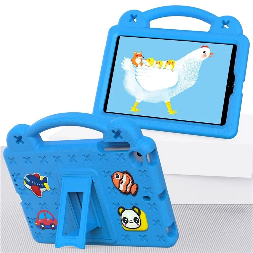 EIDERWOOD - iPad Mini (2019/2015/2014/2013/2012) Børne Cover m. Kickstand & Håndholder - Blå