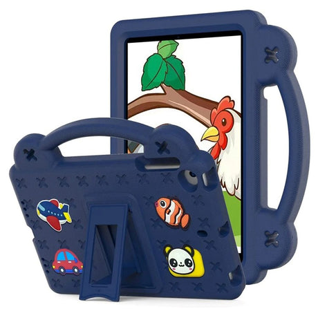 EIDERWOOD - iPad Mini (2019/2015/2014/2013/2012) Børne Cover m. Kickstand & Håndholder - Mørkeblå