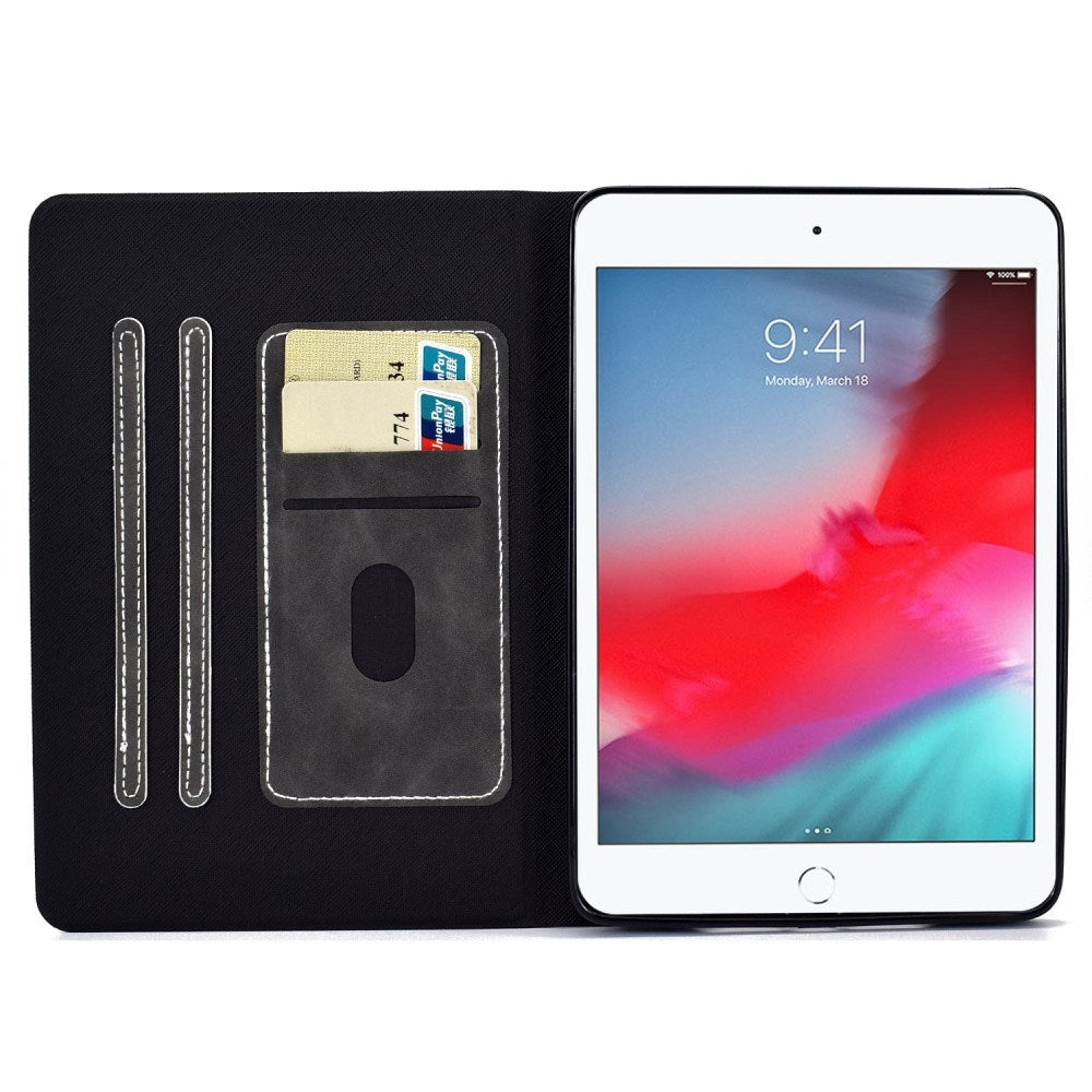 EIDERWOOD iPad Mini 4 / iPad Mini (2019) Læder Flip Cover m. Kortholder - Sort