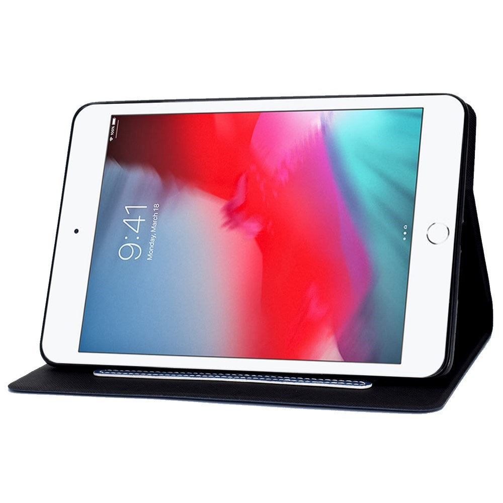 EIDERWOOD iPad Mini 4 / iPad Mini (2019) Læder Flip Cover m. Kortholder - Blå