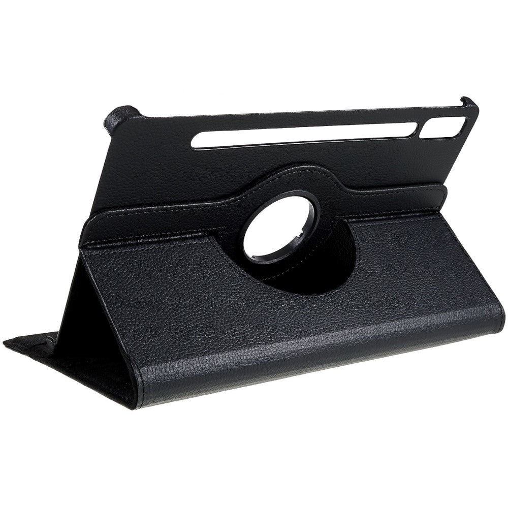 Lenovo Tab P11 Pro Gen. 2 Klassisk Læder Cover m. 360⁰ Ståfunktion - Sort