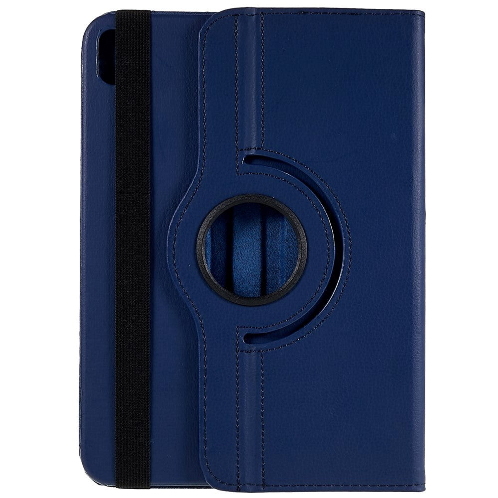 EIDERWOOD iPad 11" (2025) / iPad 10.9" (2024/2022) Klassisk Læder Cover m. 360⁰ Ståfunktion - Blå