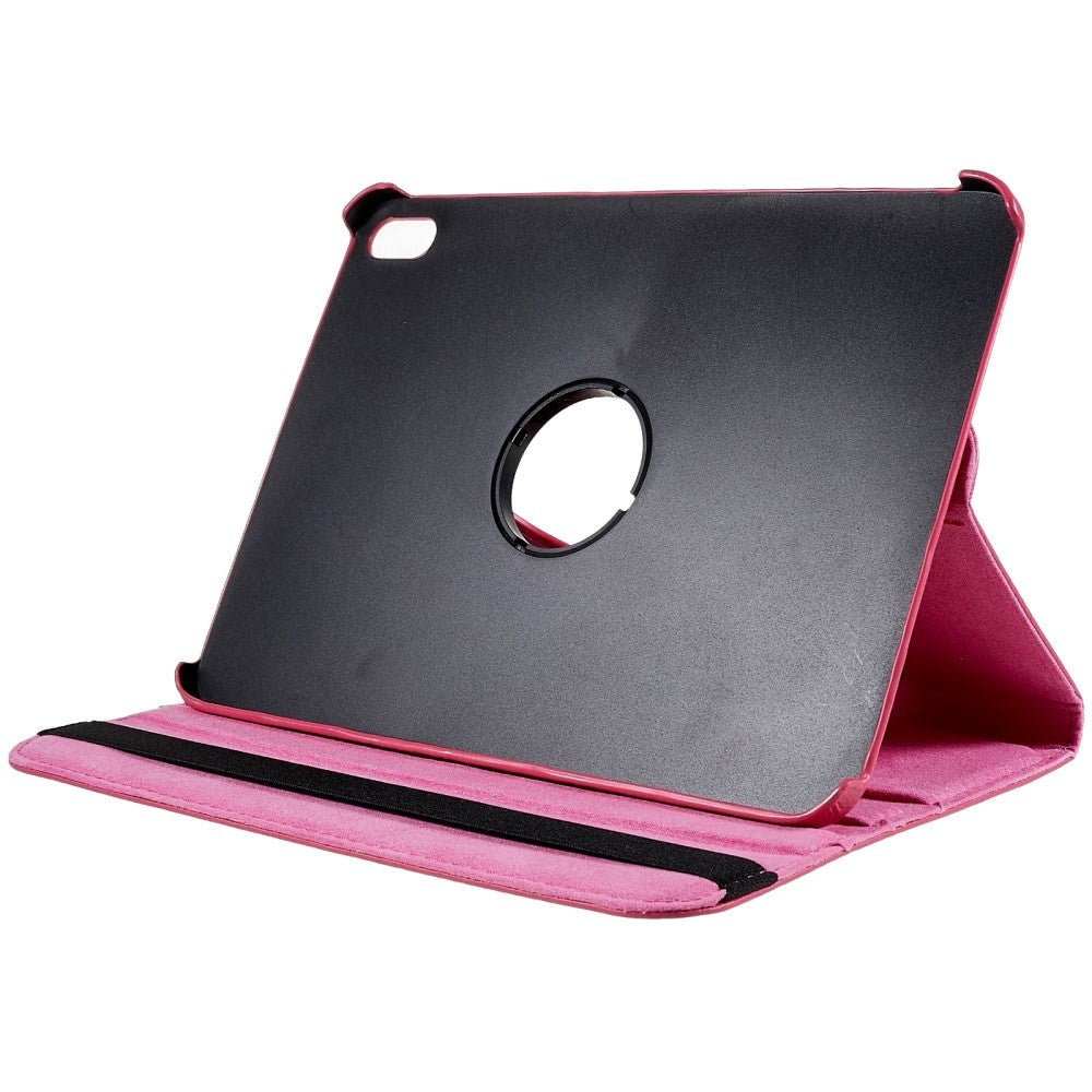EIDERWOOD iPad 11" (2025) / iPad 10.9" (2024/2022) Klassisk Læder Cover m. 360⁰ Ståfunktion - Rose