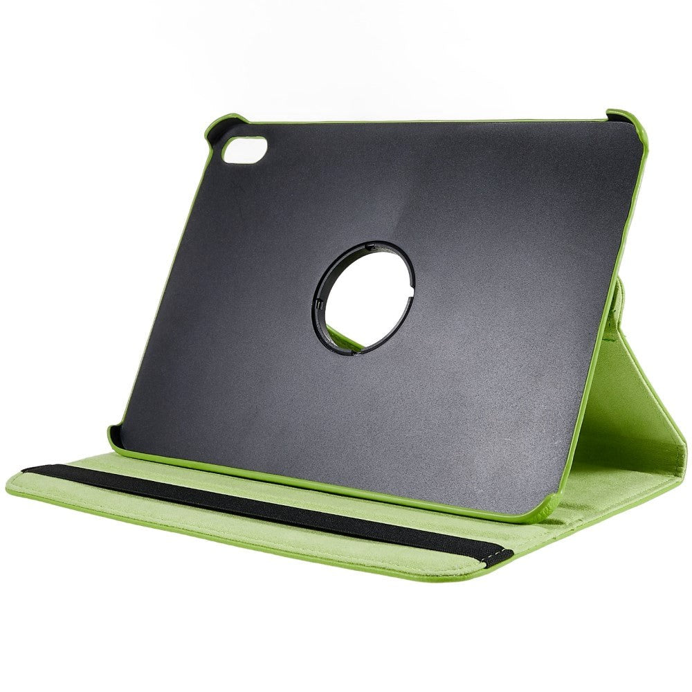 EIDERWOOD iPad 11" (2025) / iPad 10.9" (2024/2022) Klassisk Læder Cover m. 360⁰ Ståfunktion - Grøn