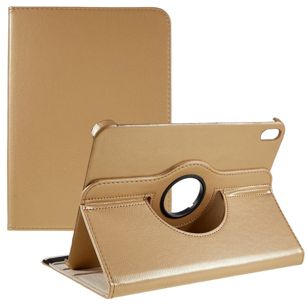 EIDERWOOD iPad 11" (2025) / iPad 10.9" (2024/2022) Klassisk Læder Cover m. 360⁰ Ståfunktion - Khaki