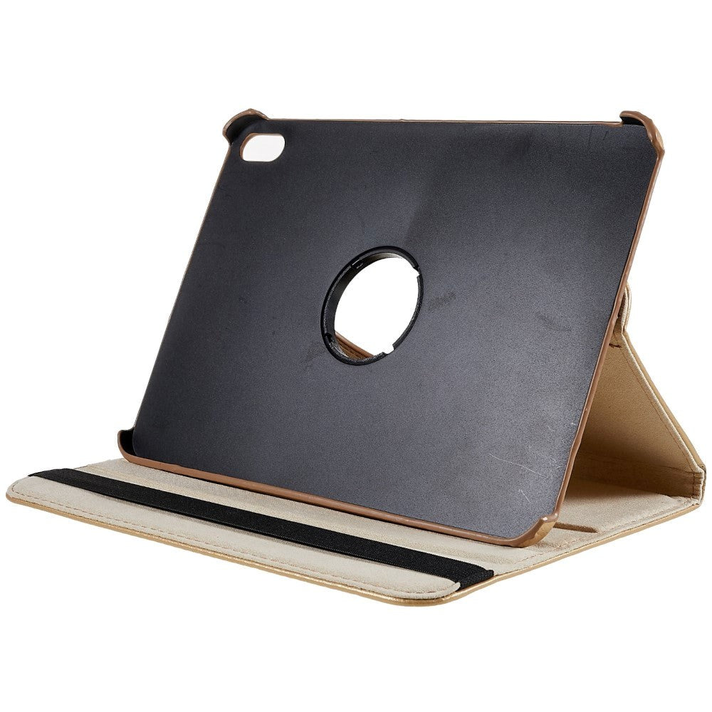 EIDERWOOD iPad 11" (2025) / iPad 10.9" (2024/2022) Klassisk Læder Cover m. 360⁰ Ståfunktion - Khaki