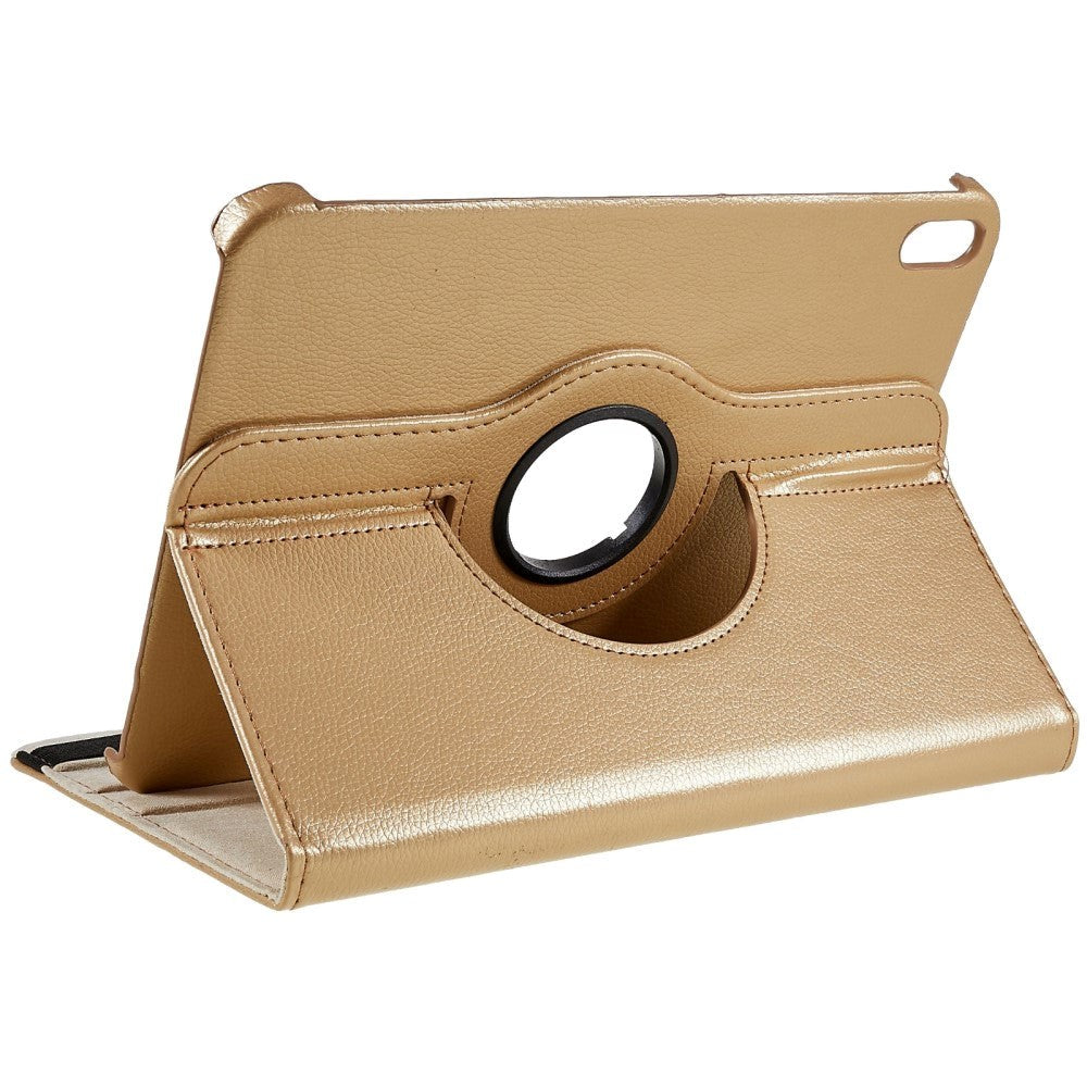 EIDERWOOD iPad 11" (2025) / iPad 10.9" (2024/2022) Klassisk Læder Cover m. 360⁰ Ståfunktion - Khaki