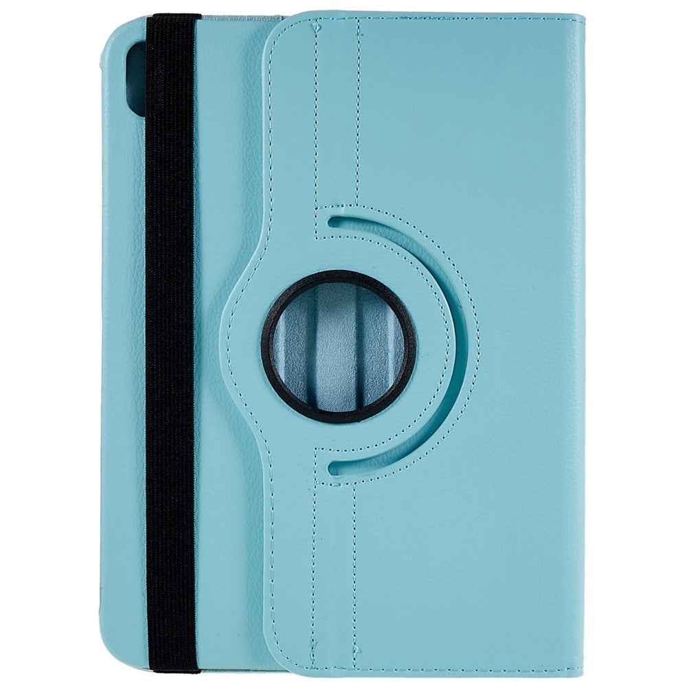 EIDERWOOD iPad 11" (2025) / iPad 10.9" (2024/2022) Klassisk Læder Cover m. 360⁰ Ståfunktion - Lyseblå