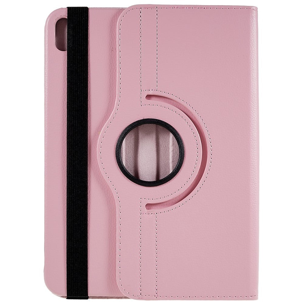 EIDERWOOD iPad 11" (2025) / iPad 10.9" (2024/2022) Klassisk Læder Cover m. 360⁰ Ståfunktion - Lyserød