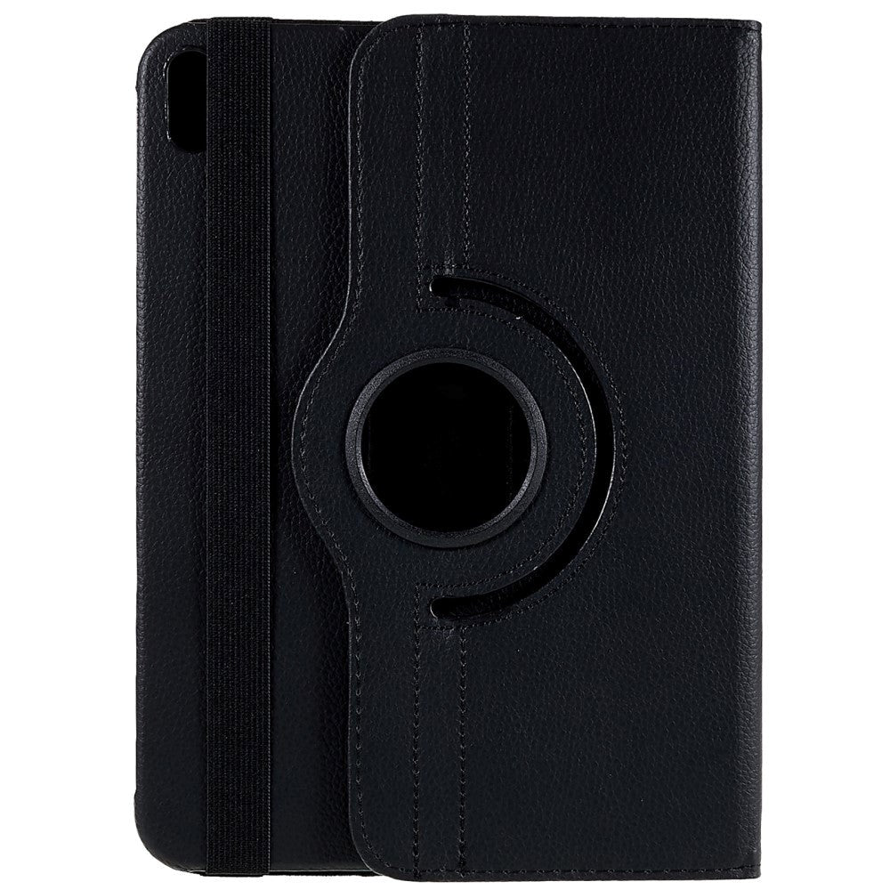 EIDERWOOD iPad 11" (2025) / iPad 10.9" (2024/2022) Klassisk Læder Cover m. 360⁰ Ståfunktion - Sort