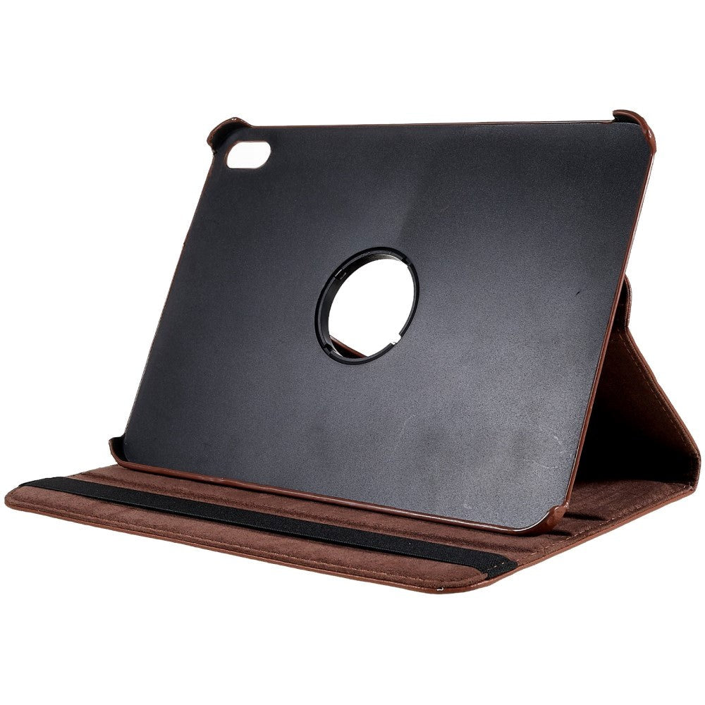 EIDERWOOD iPad 11" (2025) / iPad 10.9" (2024/2022) Klassisk Læder Cover m. 360⁰ Ståfunktion - Brun