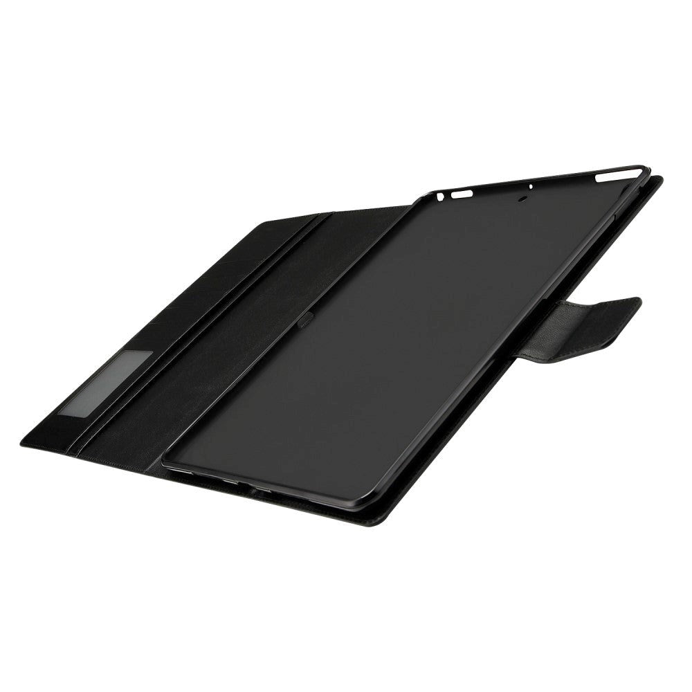 iPad 10.2" (2021 / 2020 / 2019) / Air (2019) / Pro 10.5" Læder Cover m. Kortholder & Ståfunktion - Sort
