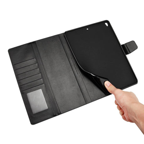 iPad 10.2" (2021 / 2020 / 2019) / Air (2019) / Pro 10.5" Læder Cover m. Kortholder & Ståfunktion - Sort