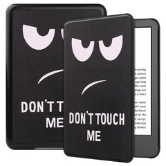 Amazon Kindle 11th Generation (2022) Kunstlæder Cover m. Vågeblus Funktion - "Don't Touch Me"