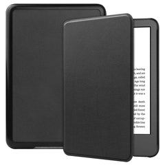 Amazon Kindle 11th Generation (2022) Læder Flip Cover - Sort