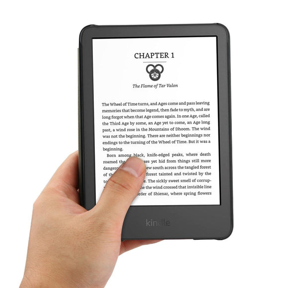 Amazon Kindle 11th Generation (2022) Læder Flip Cover - Sort