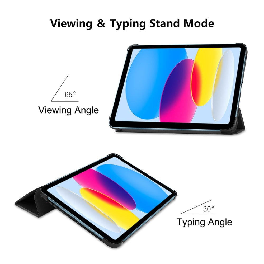 iPad 11" (2025) / iPad 10.9" (2024/2022) ENKAY Tri-Fold Læder Cover - Blå