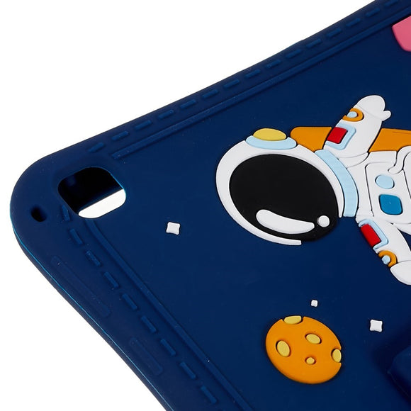 EIDERWOOD Samsung Galaxy Tab S6 Lite (2020-2024) Børne Cover m. Stander & Cartoon - Mørkeblå