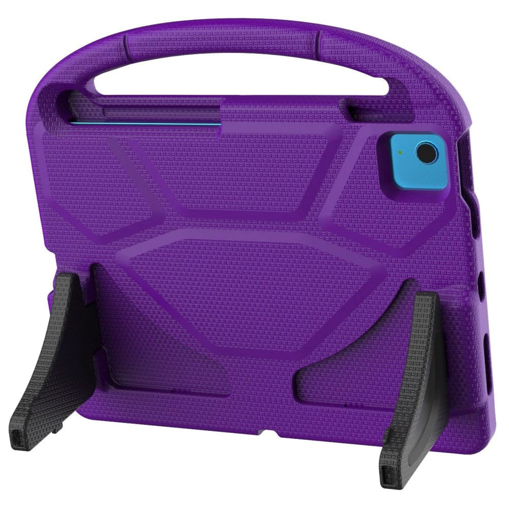 iPad 11" (2025) / iPad 10.9" (2024/2022) EVA Skum Børne Cover m. Kickstand - Lilla