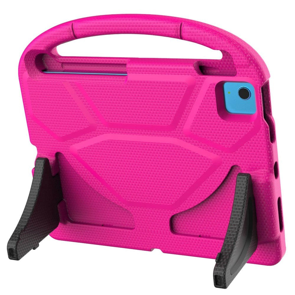 iPad 11" (2025) / iPad 10.9" (2024/2022) EVA Skum Børne Cover m. Kickstand - Pink