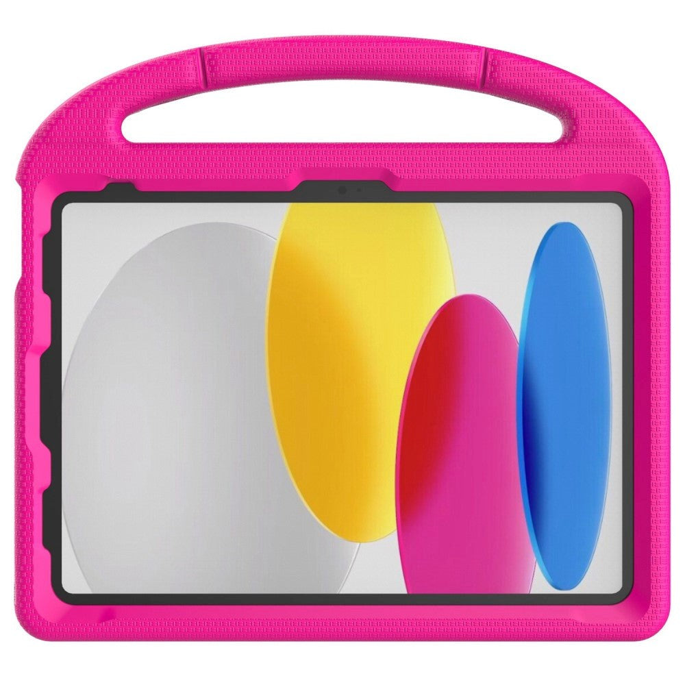 iPad 11" (2025) / iPad 10.9" (2024/2022) EVA Skum Børne Cover m. Kickstand - Pink