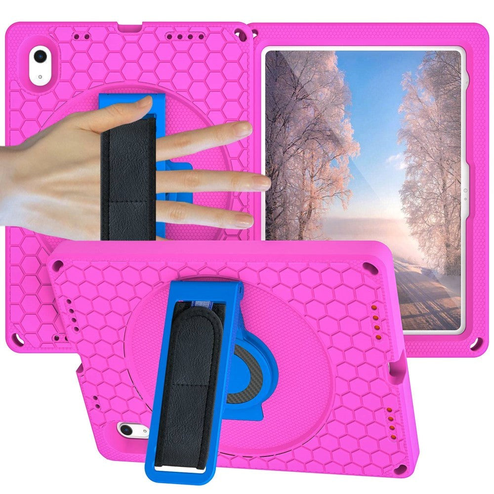 iPad 11" (2025) / iPad 10.9" (2024/2022) EVA Skum Cover m. Kickstand & Håndholder - Lyserød
