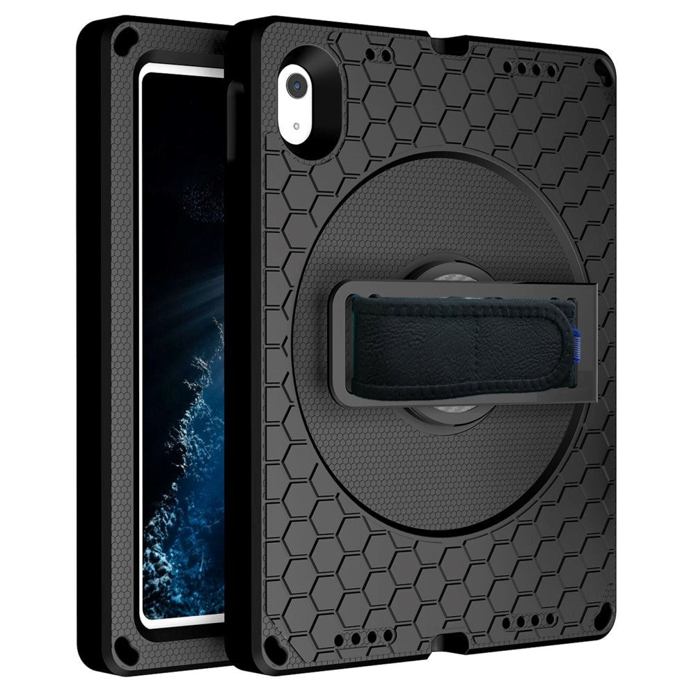 iPad 11" (2025) / iPad 10.9" (2024/2022) EVA Skum Cover m. Kickstand & Håndholder - Sort