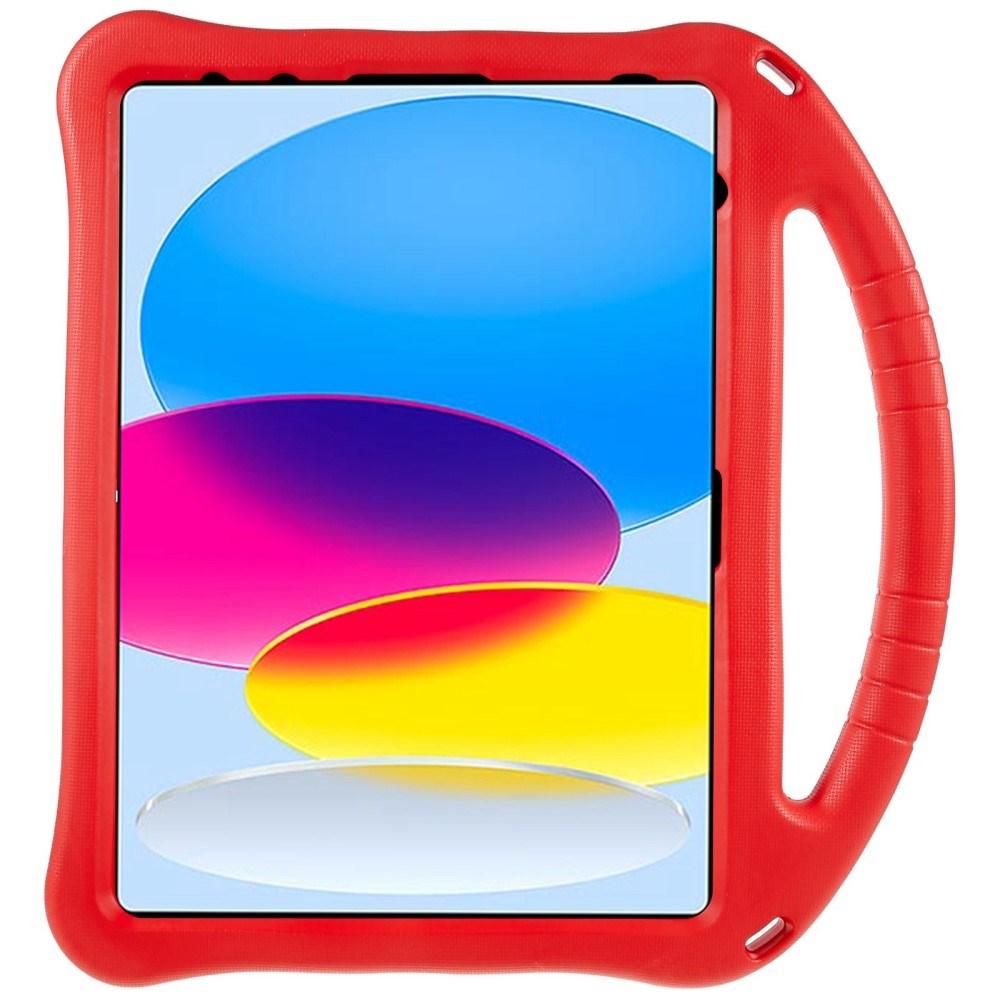 iPad 11" (2025) / iPad 10.9" (2024/2022) EVA Skum Cover m. Kickstand - Rød