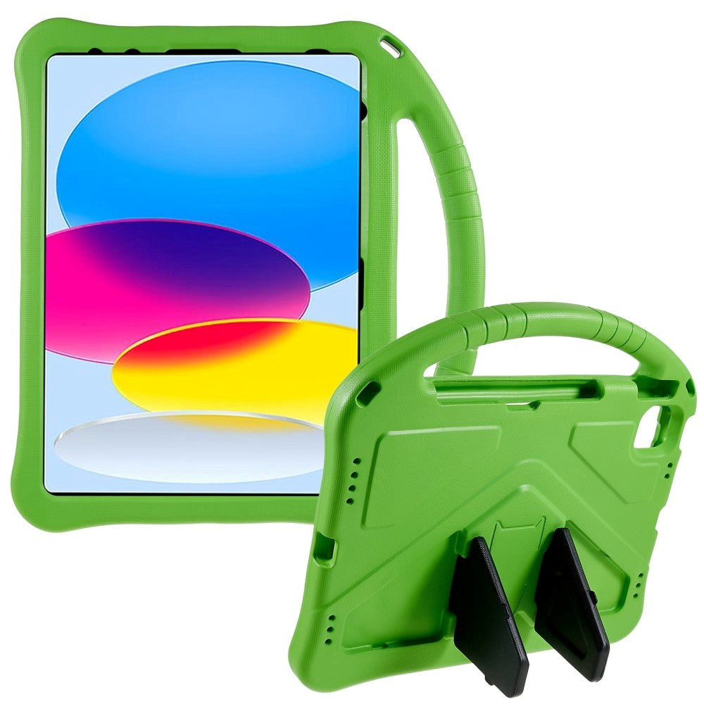 iPad 11" (2025) / iPad 10.9" (2024/2022) EVA Skum Cover m. Kickstand - Grøn