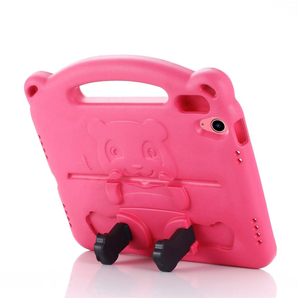 iPad 11" (2025) / iPad 10.9" (2024/2022) Børne Cover - Panda Kickstand Cover - Pink